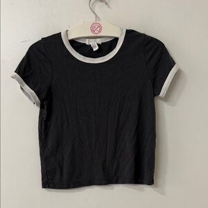 Full Tilt gray and White T-Shirt